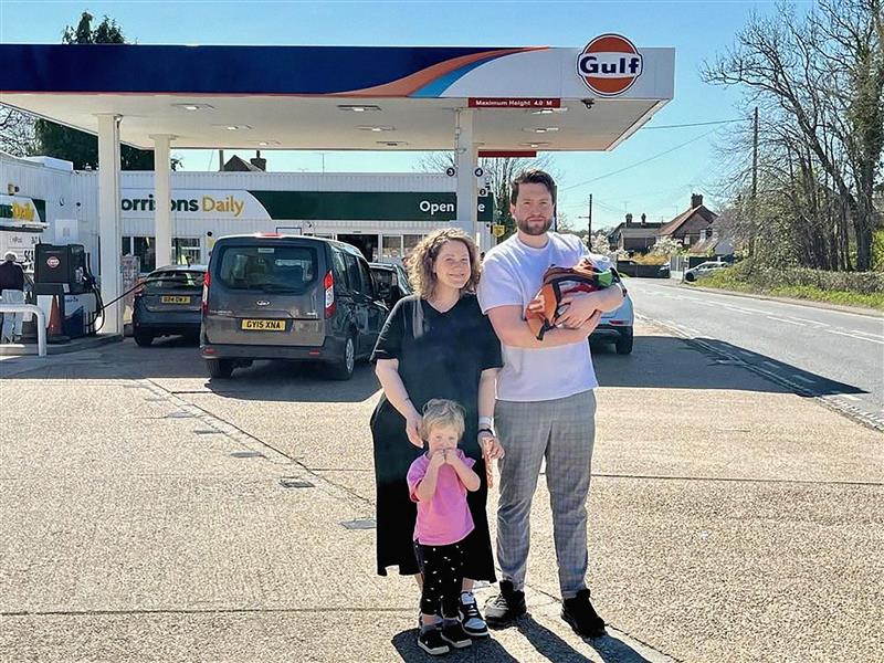 Baby delivered by HGV driver at Gulf petrol station